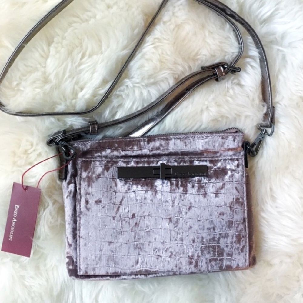 Enzo Angiolini velvet crossbody